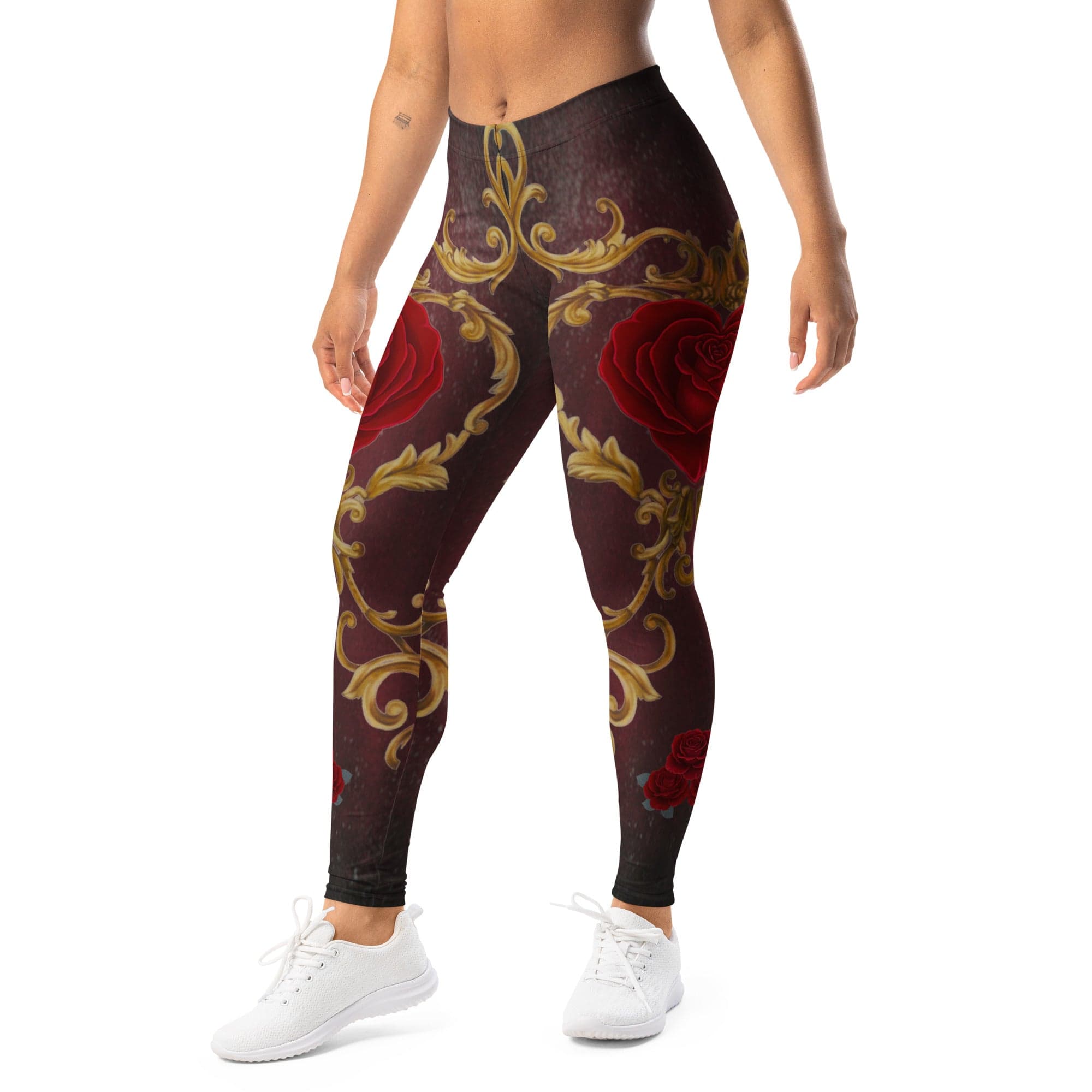 Baroque Heart Bloom Leggings