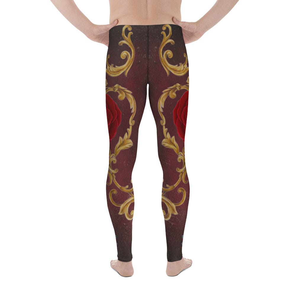 Baroque Heart Bloom Men's Leggings