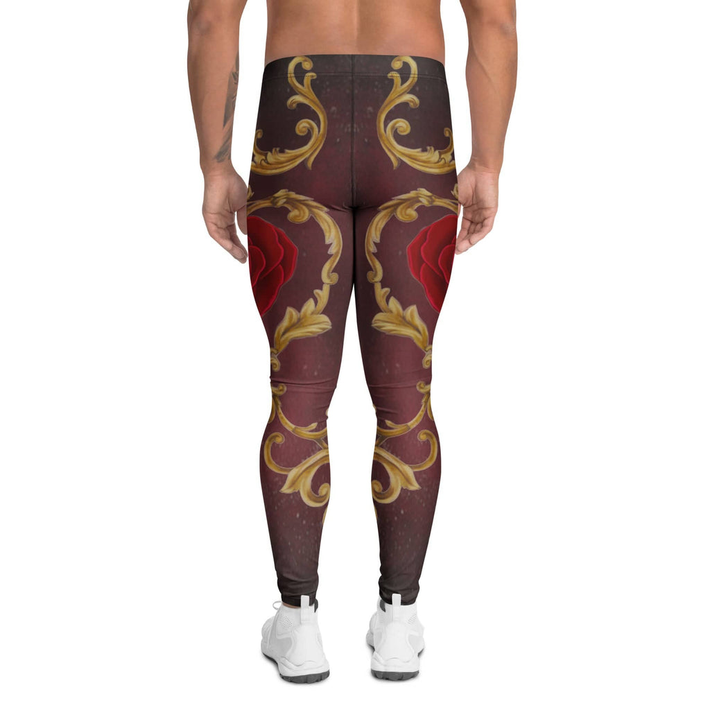 Baroque Heart Bloom Men's Leggings