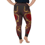 Baroque Heart Bloom Plus Size Leggings
