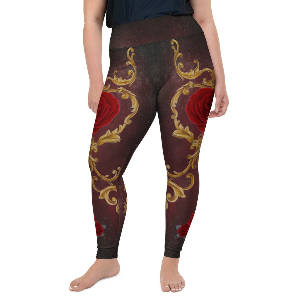 Baroque Heart Bloom Plus Size Leggings