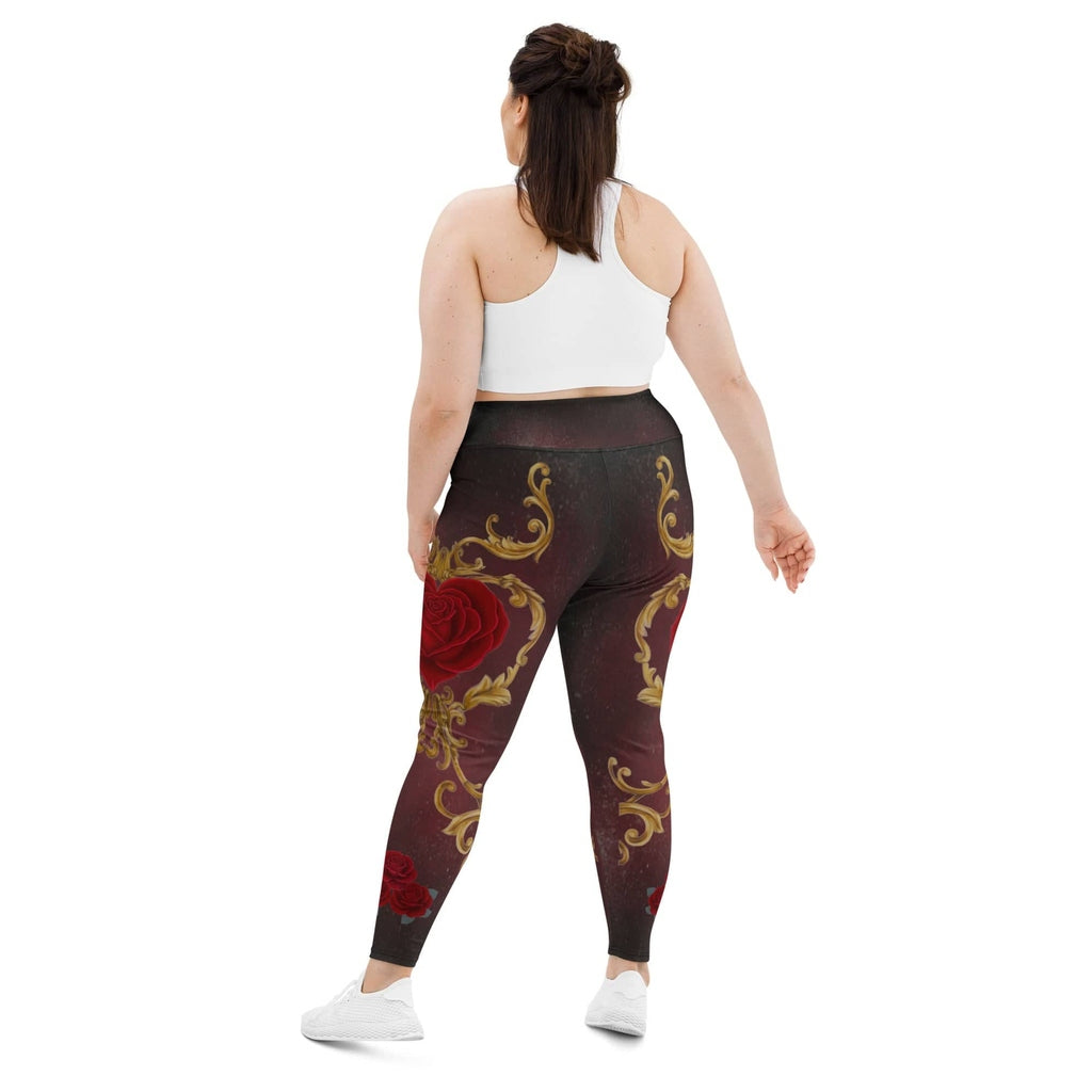 Baroque Heart Bloom Plus Size Leggings