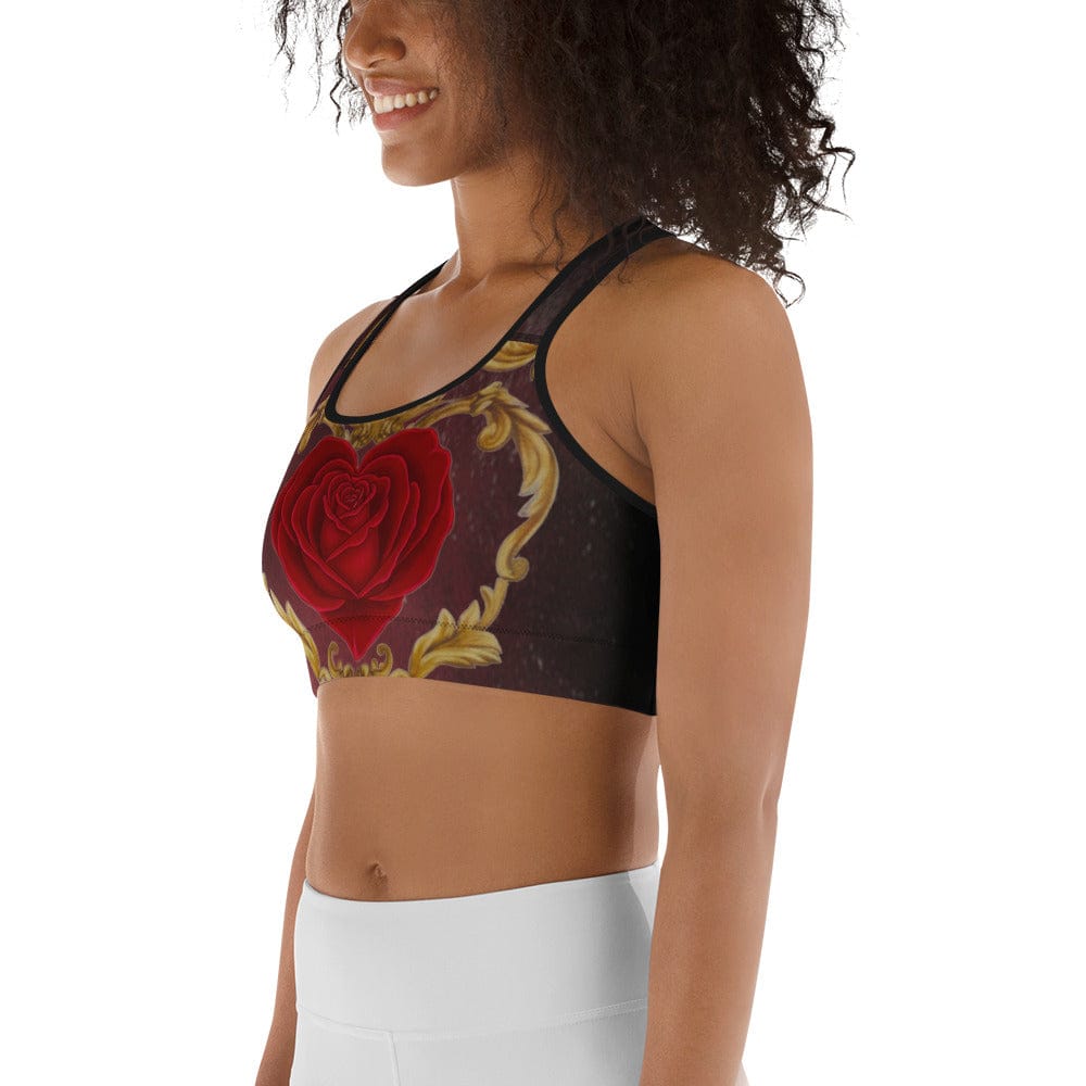 Baroque Heart Bloom Sports Bra