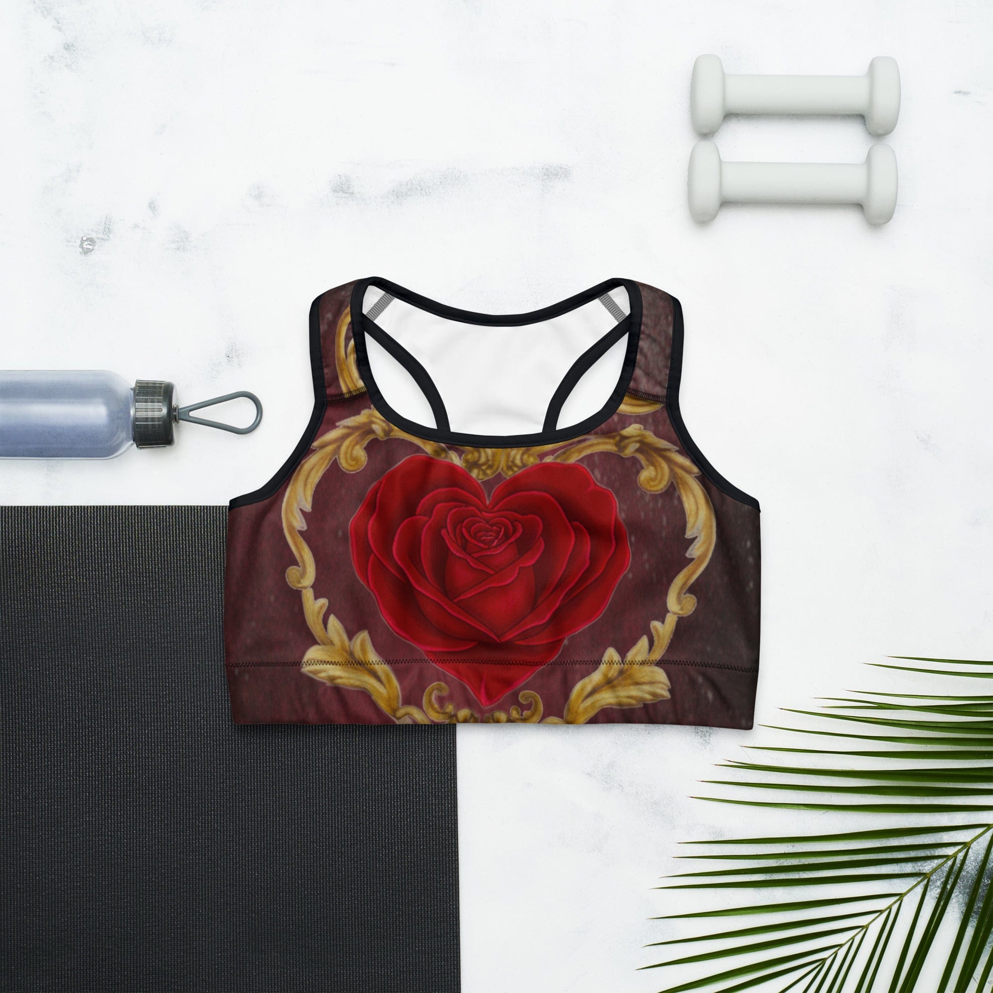 Baroque Heart Bloom Sports Bra