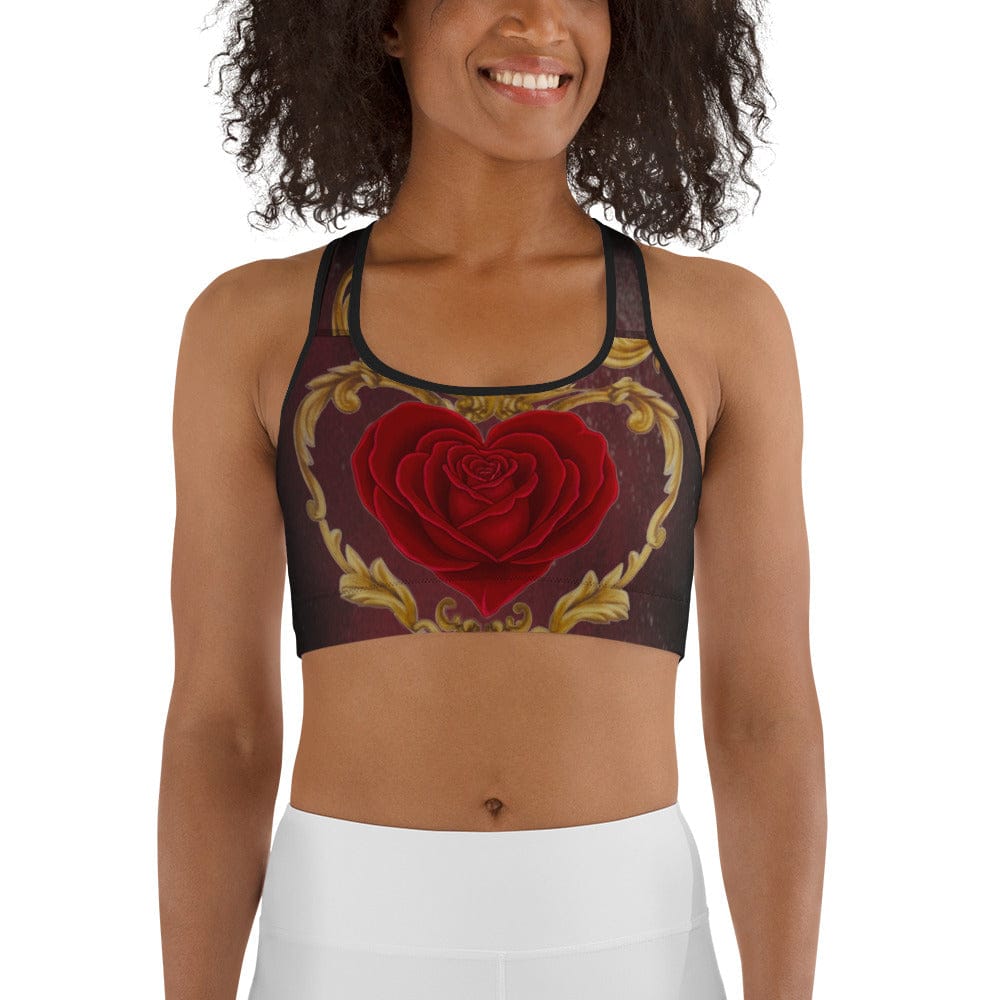 Baroque Heart Bloom Sports Bra