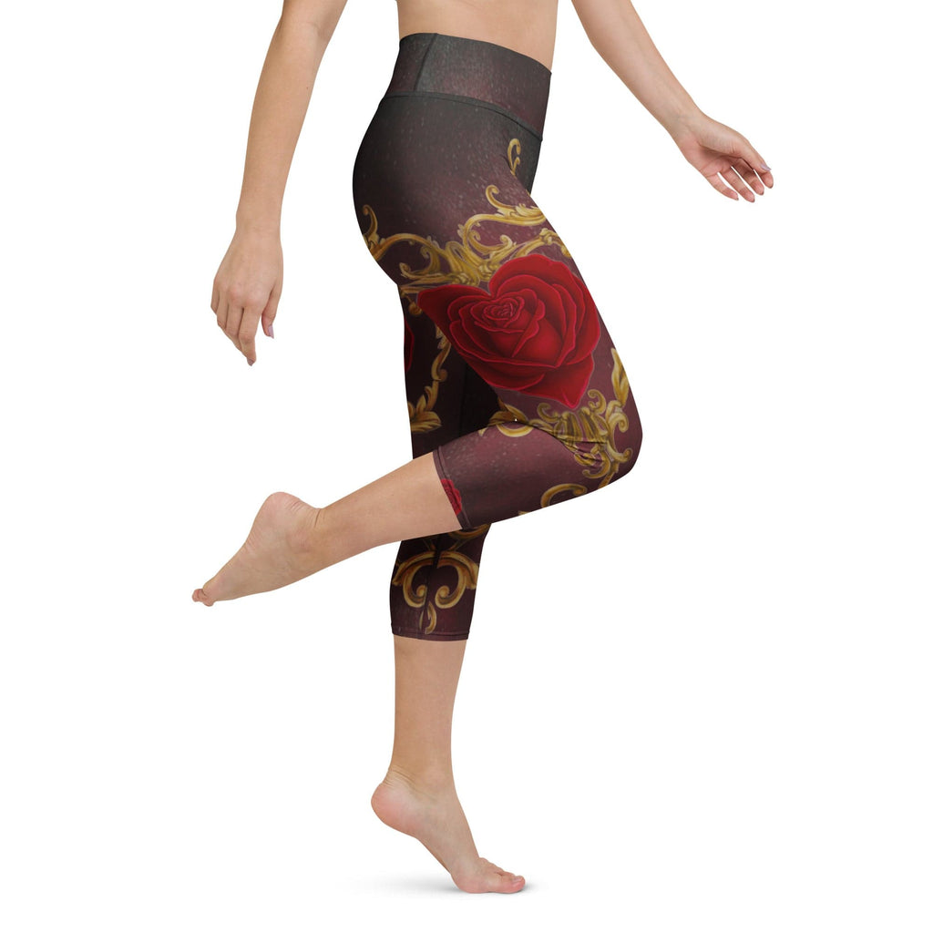 Baroque Heart Bloom Yoga Capris
