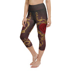 Baroque Heart Bloom Yoga Capris