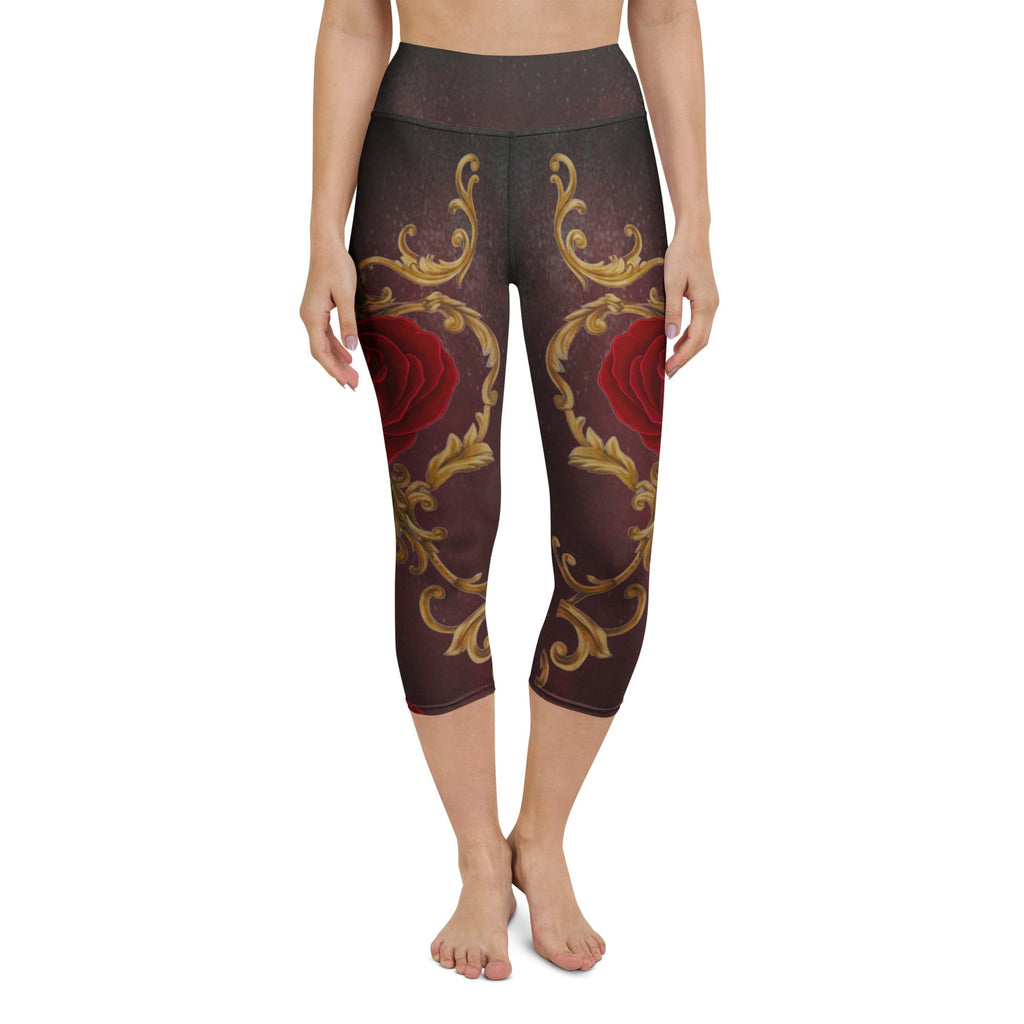Baroque Heart Bloom Yoga Capris