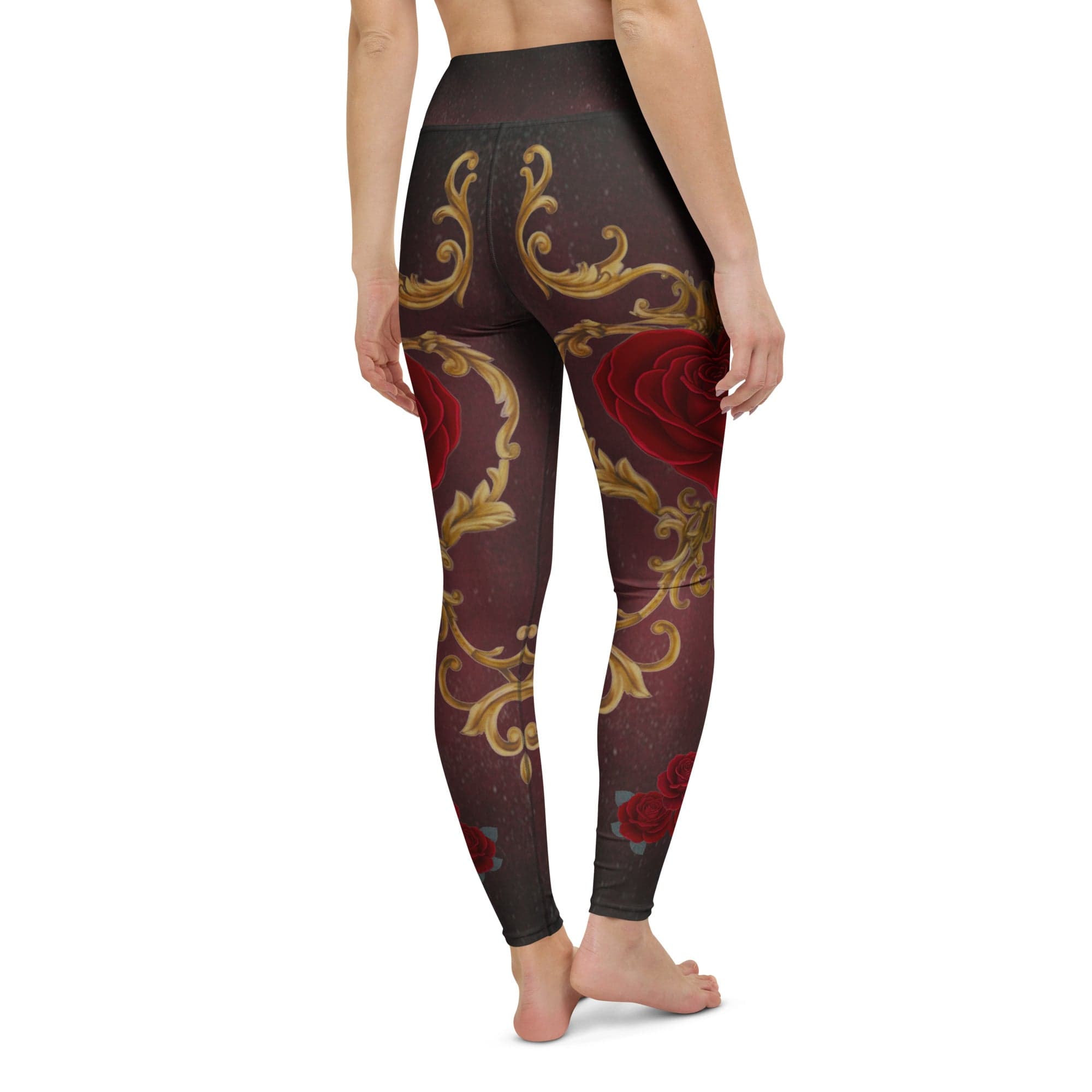 Baroque Heart Bloom Yoga Leggings