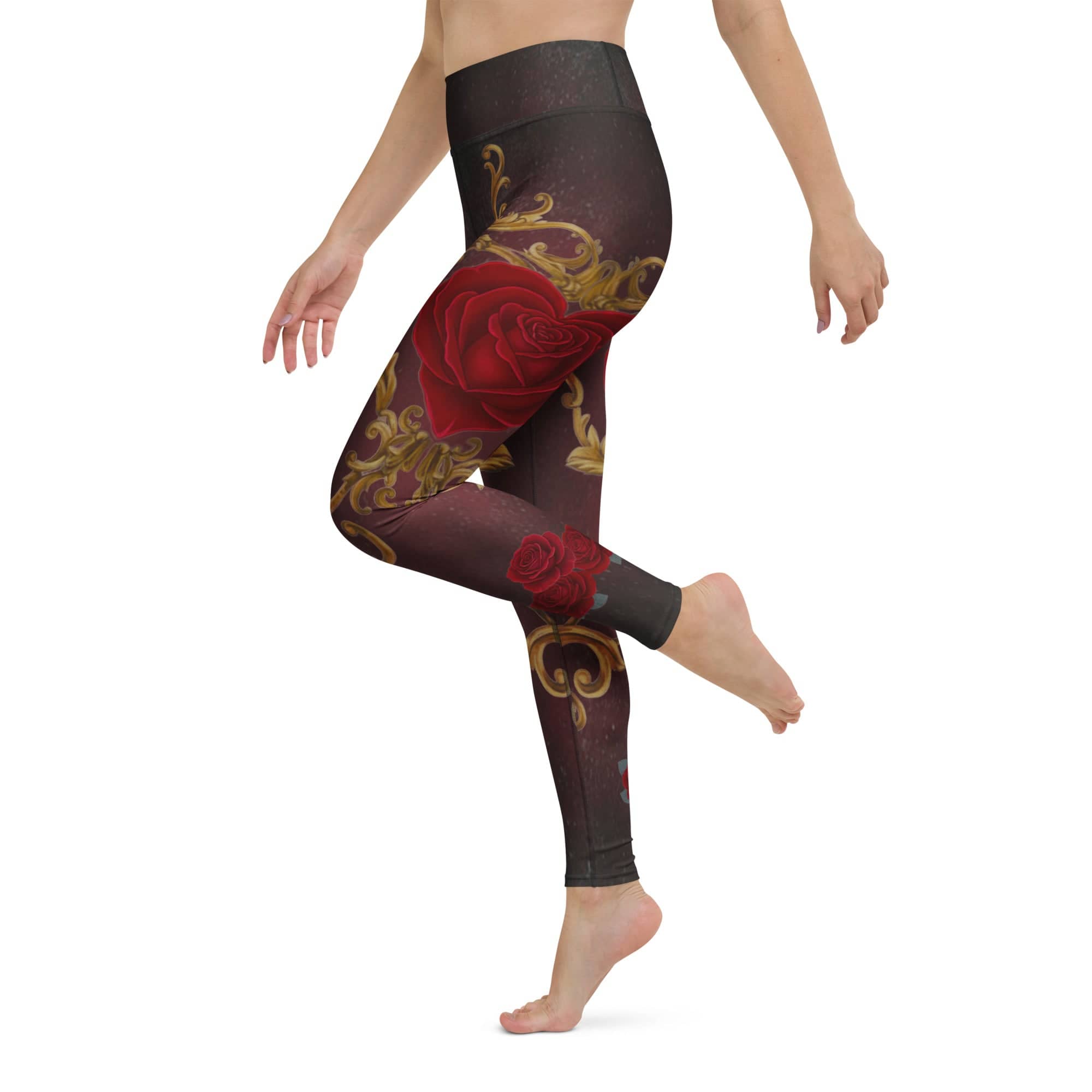 Baroque Heart Bloom Yoga Leggings