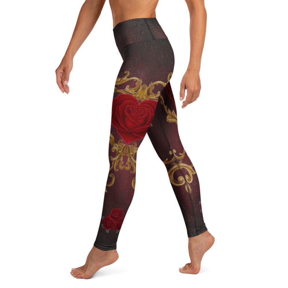 Baroque Heart Bloom Yoga Leggings