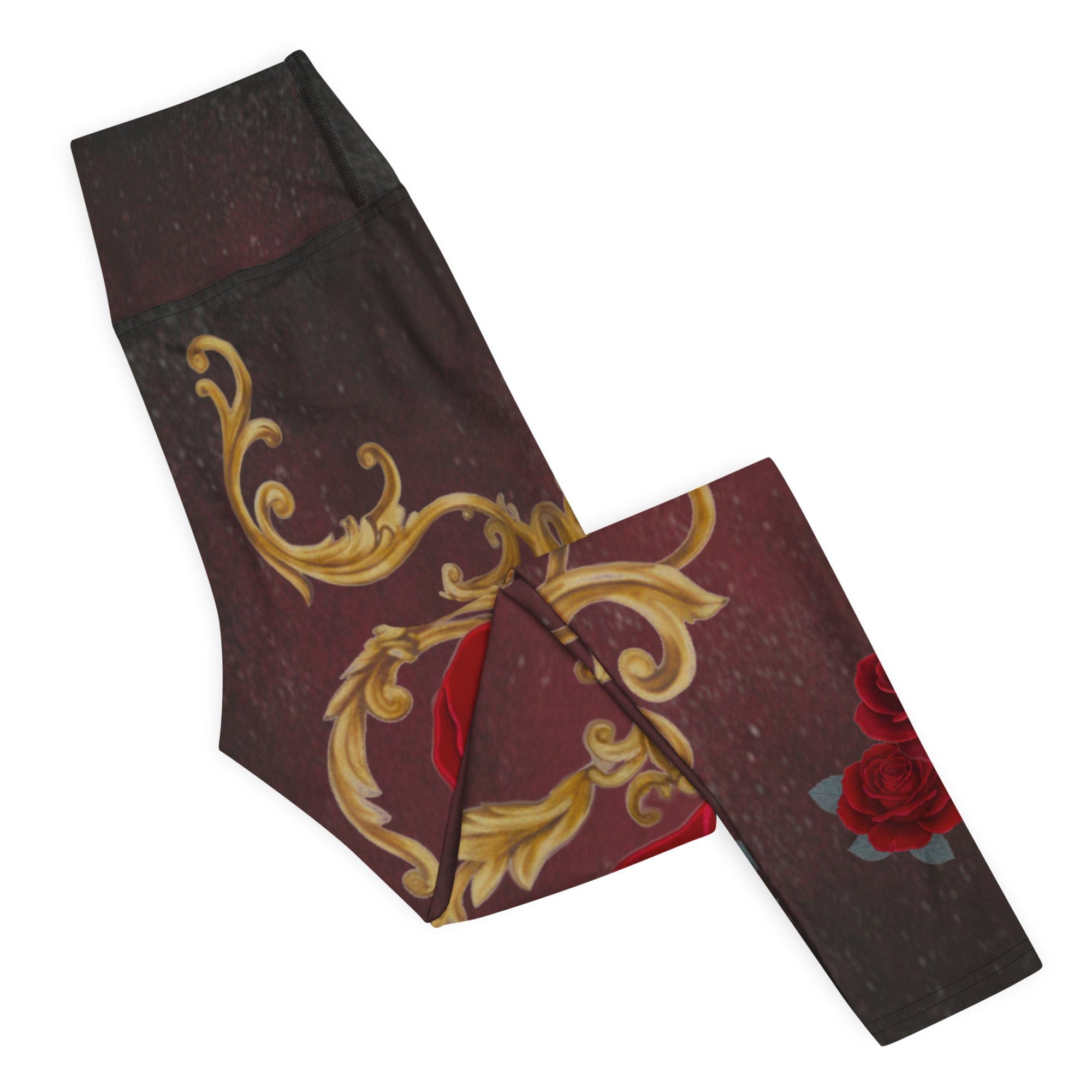 Baroque Heart Bloom Yoga Leggings