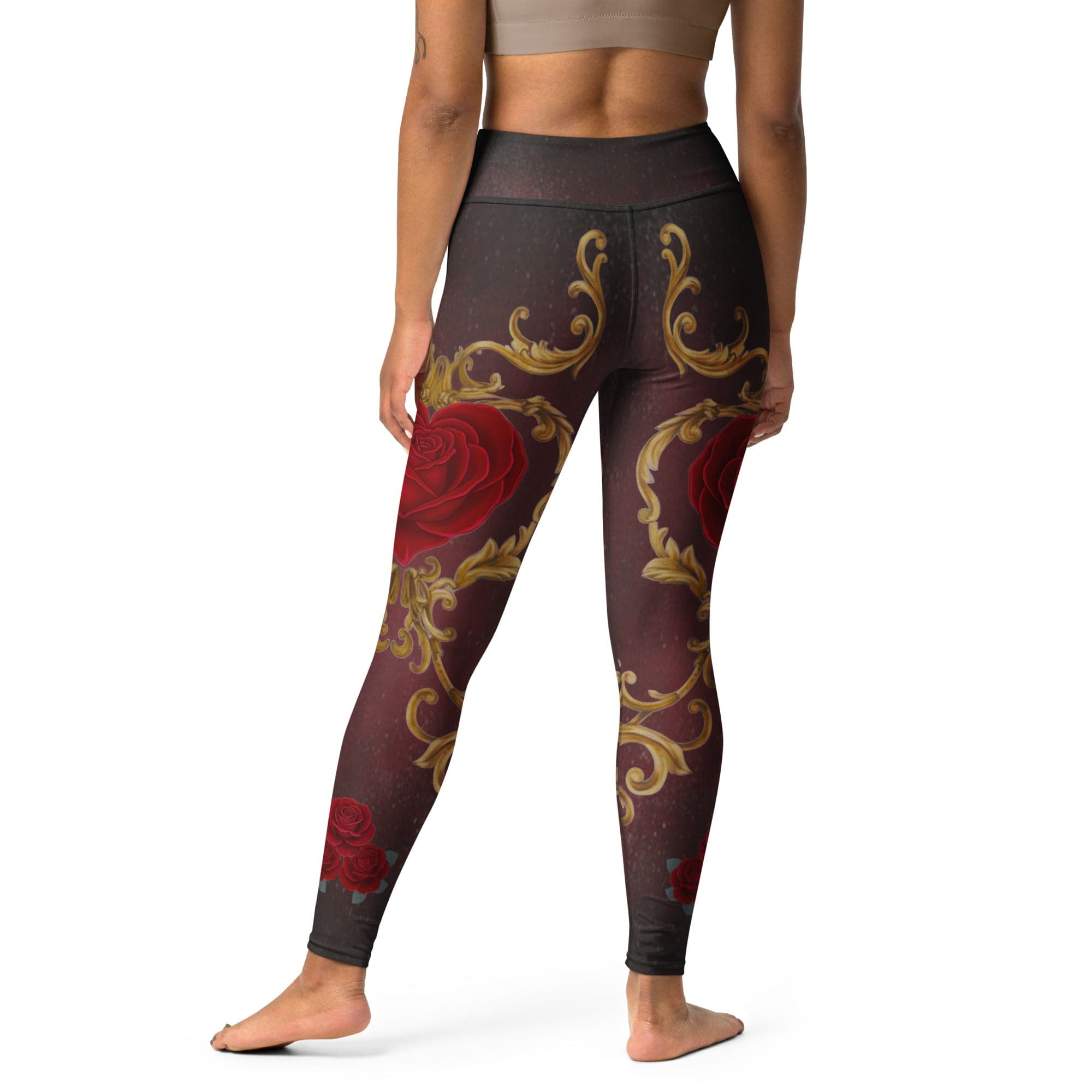 Baroque Heart Bloom Yoga Leggings