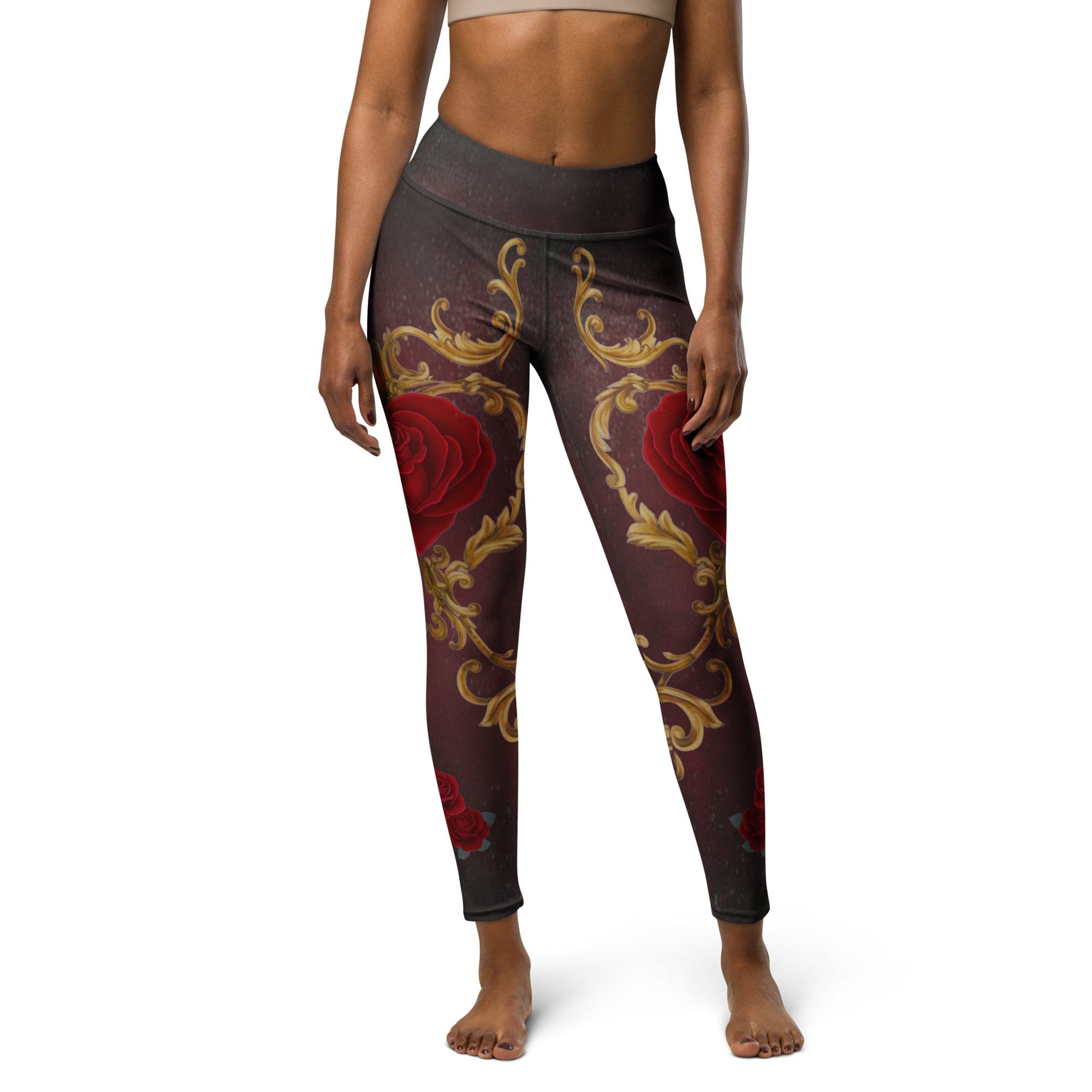 Baroque Heart Bloom Yoga Leggings