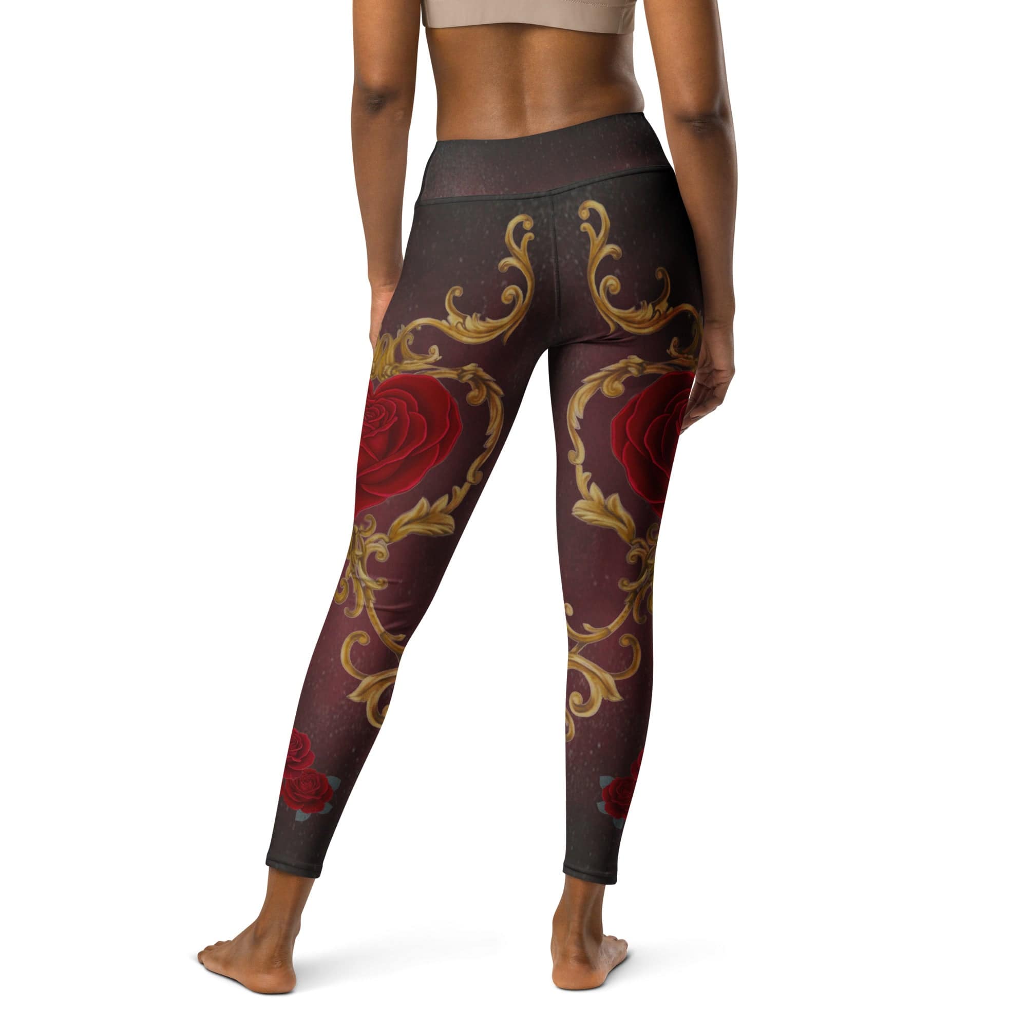 Baroque Heart Bloom Yoga Leggings