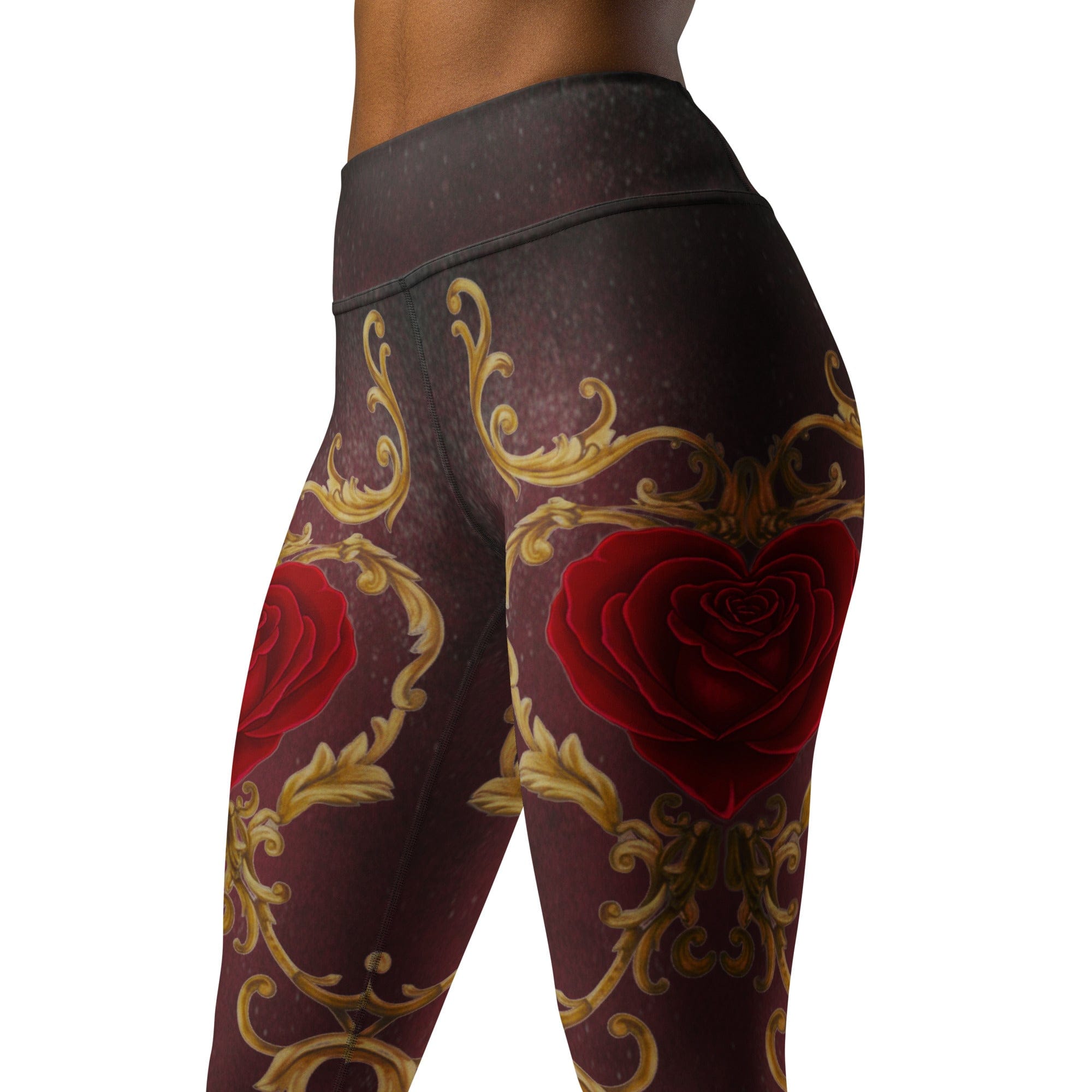 Baroque Heart Bloom Yoga Leggings