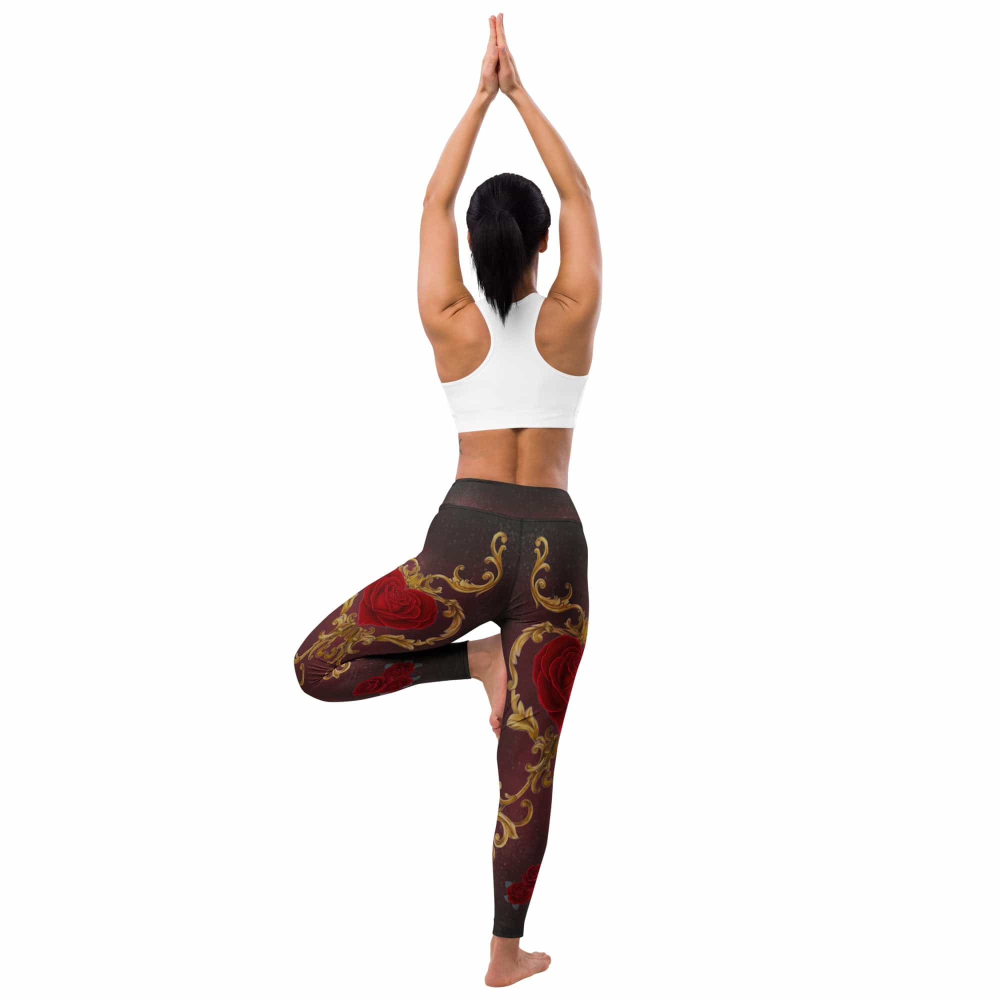 Baroque Heart Bloom Yoga Leggings