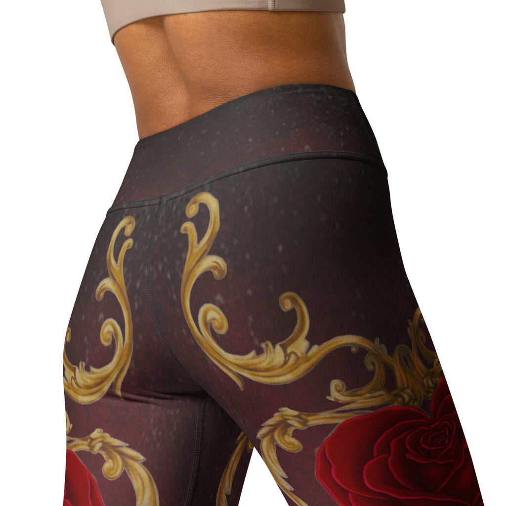 Baroque Heart Bloom Yoga Leggings