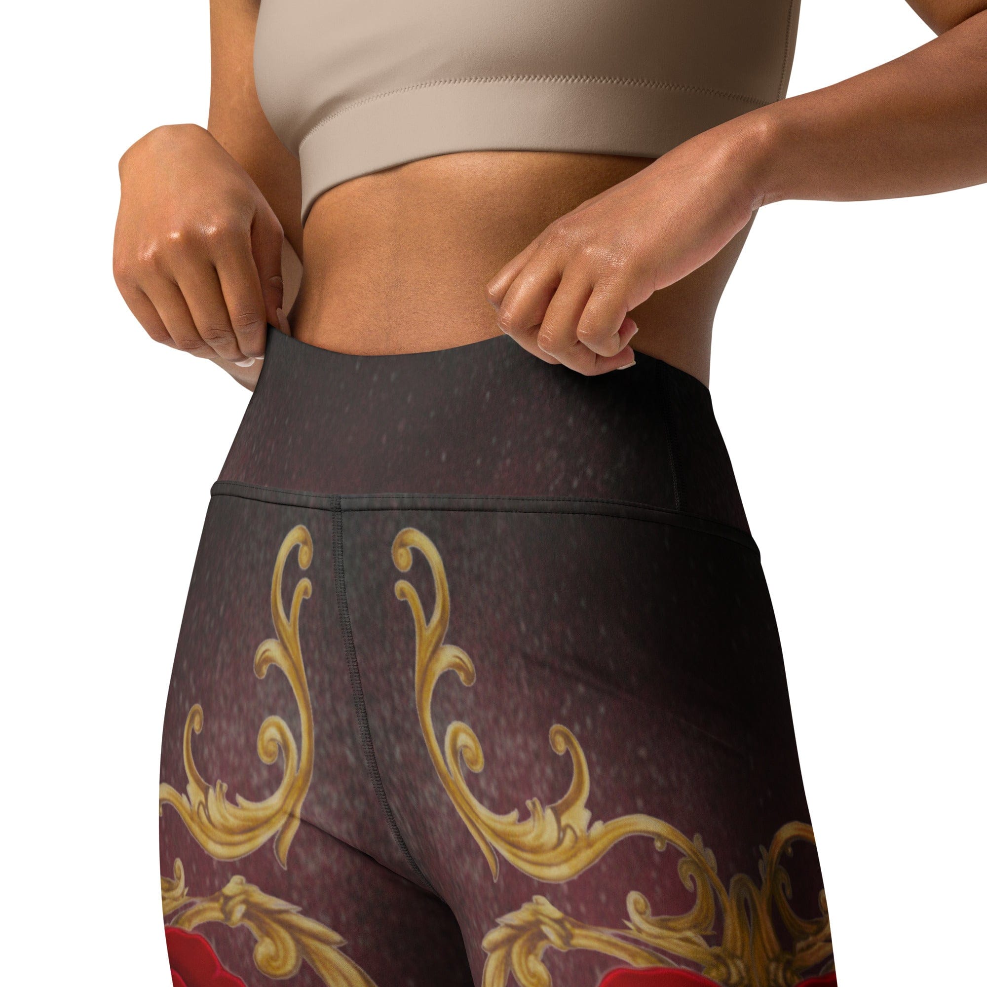 Baroque Heart Bloom Yoga Leggings