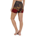 Baroque Heart Bloom Yoga Shorts