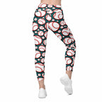 Baseball Crossover Leggings With Pockets