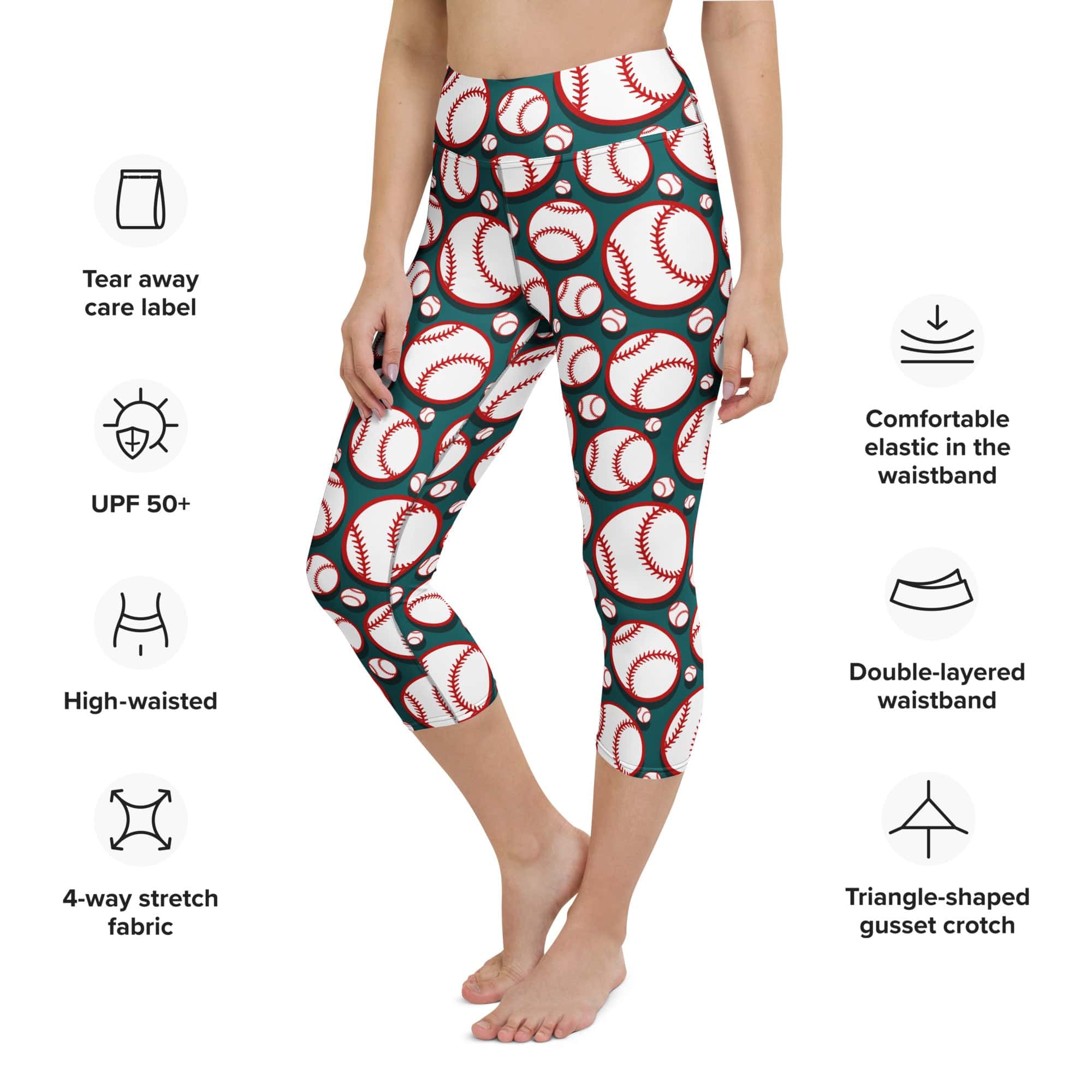 Baseball Yoga Capris