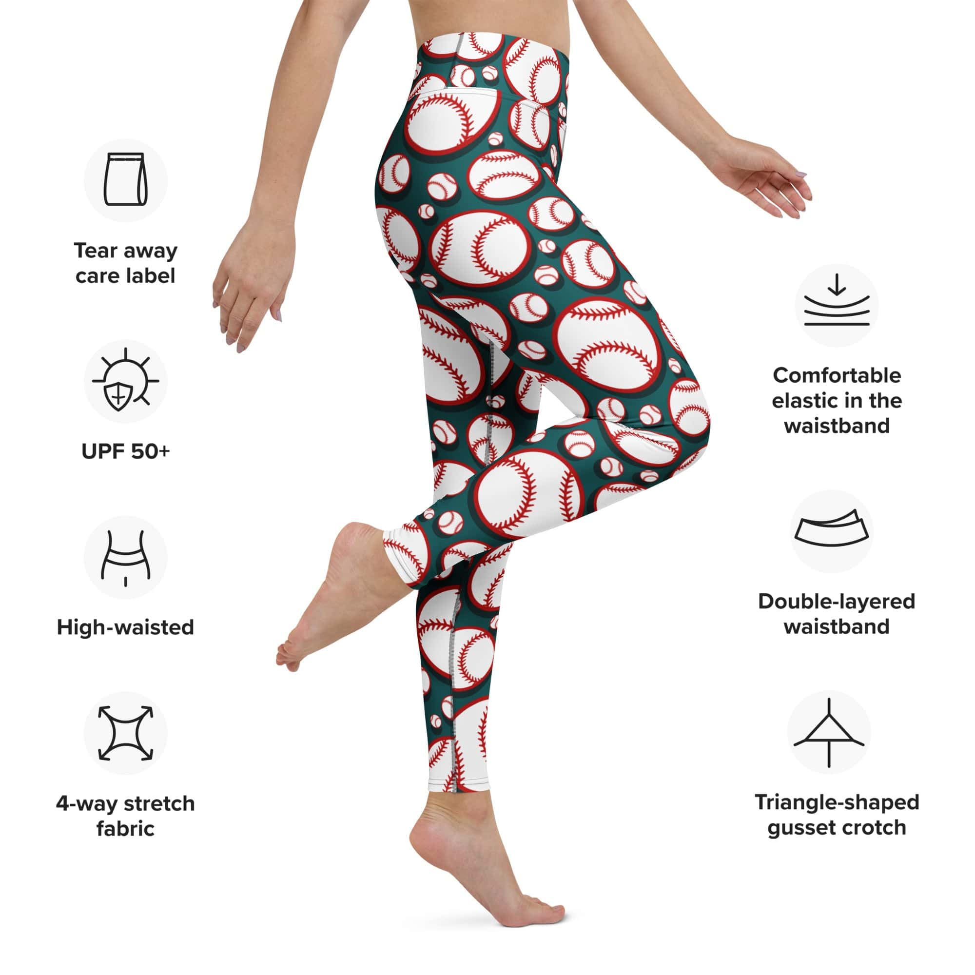 Baseball Yoga Leggings