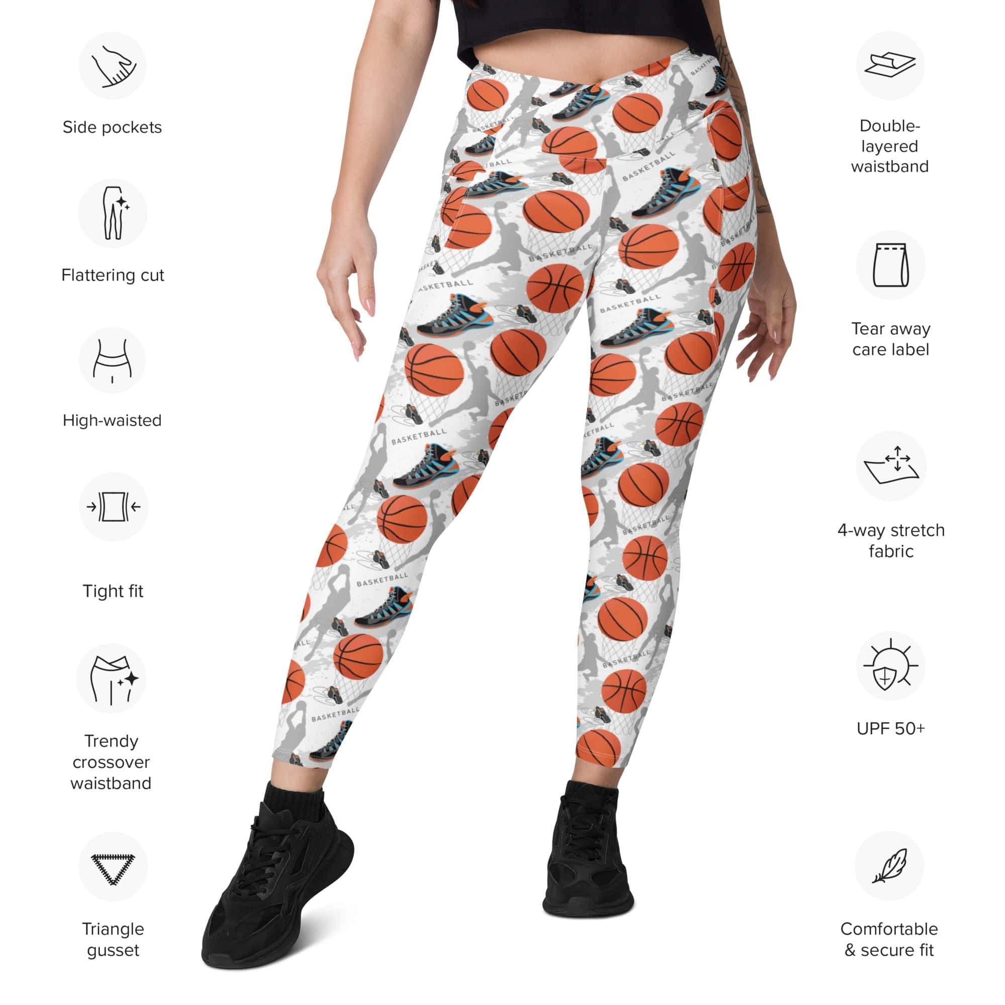 Basketball Crossover Leggings With Pockets