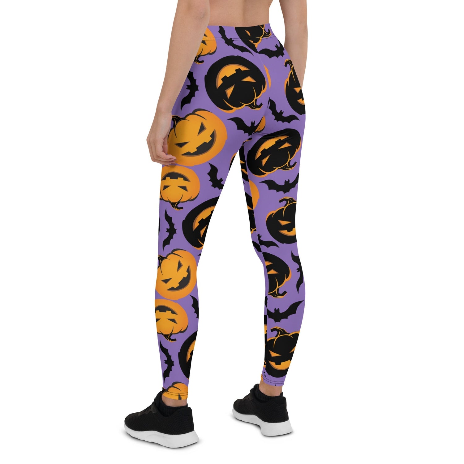Bats and Jack O'Lanterns Leggings: Women's Halloween Outfits | FIERCEPULSE