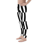 Black and White Optical Illusion Men's Leggings