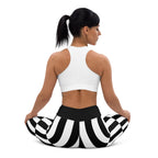 Black and White Optical Illusion Yoga Leggings