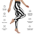 Black and White Optical Illusion Yoga Leggings