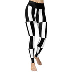 Black and White Optical Illusion Yoga Leggings