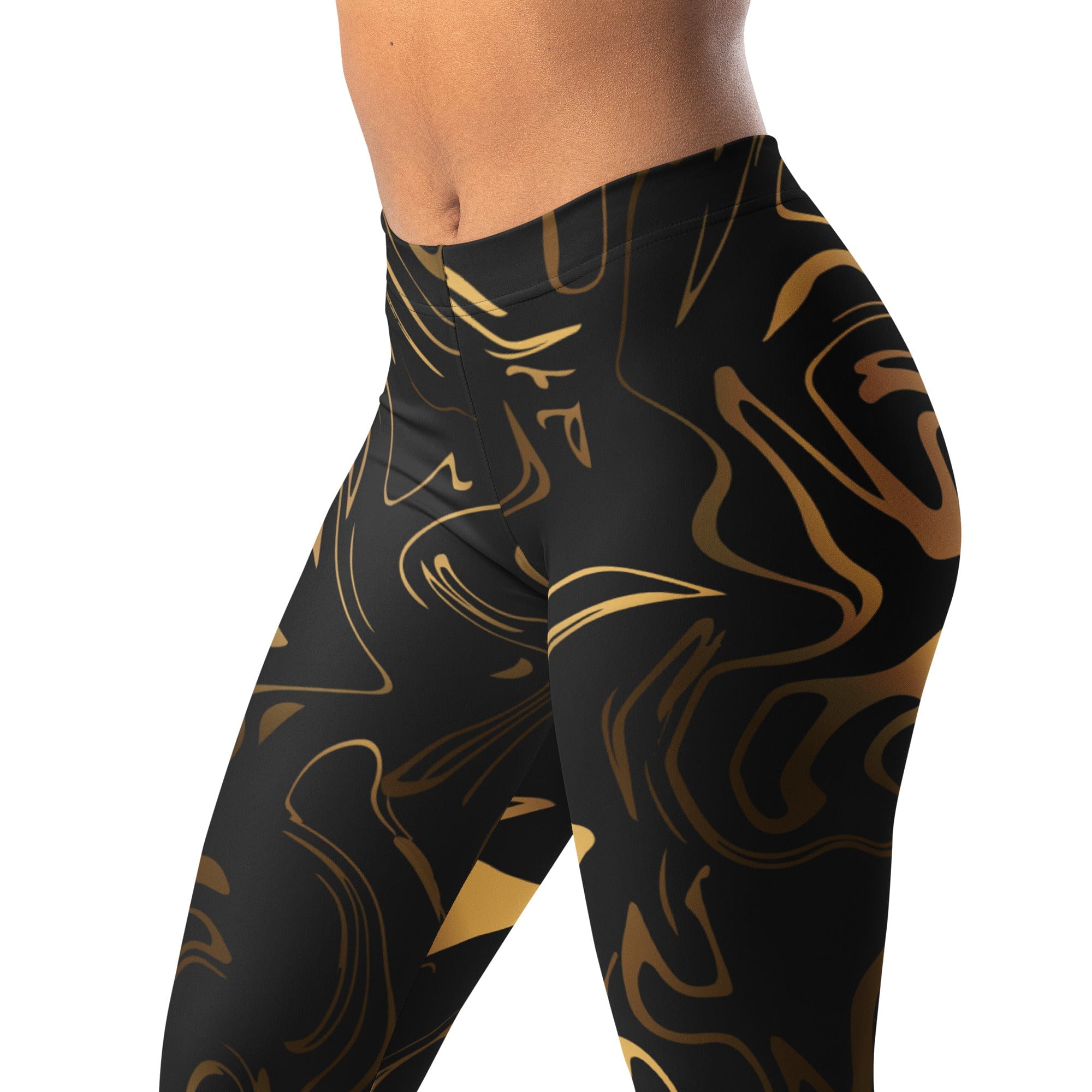 Black & Gold Leggings