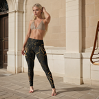 Black & Gold Yoga Leggings