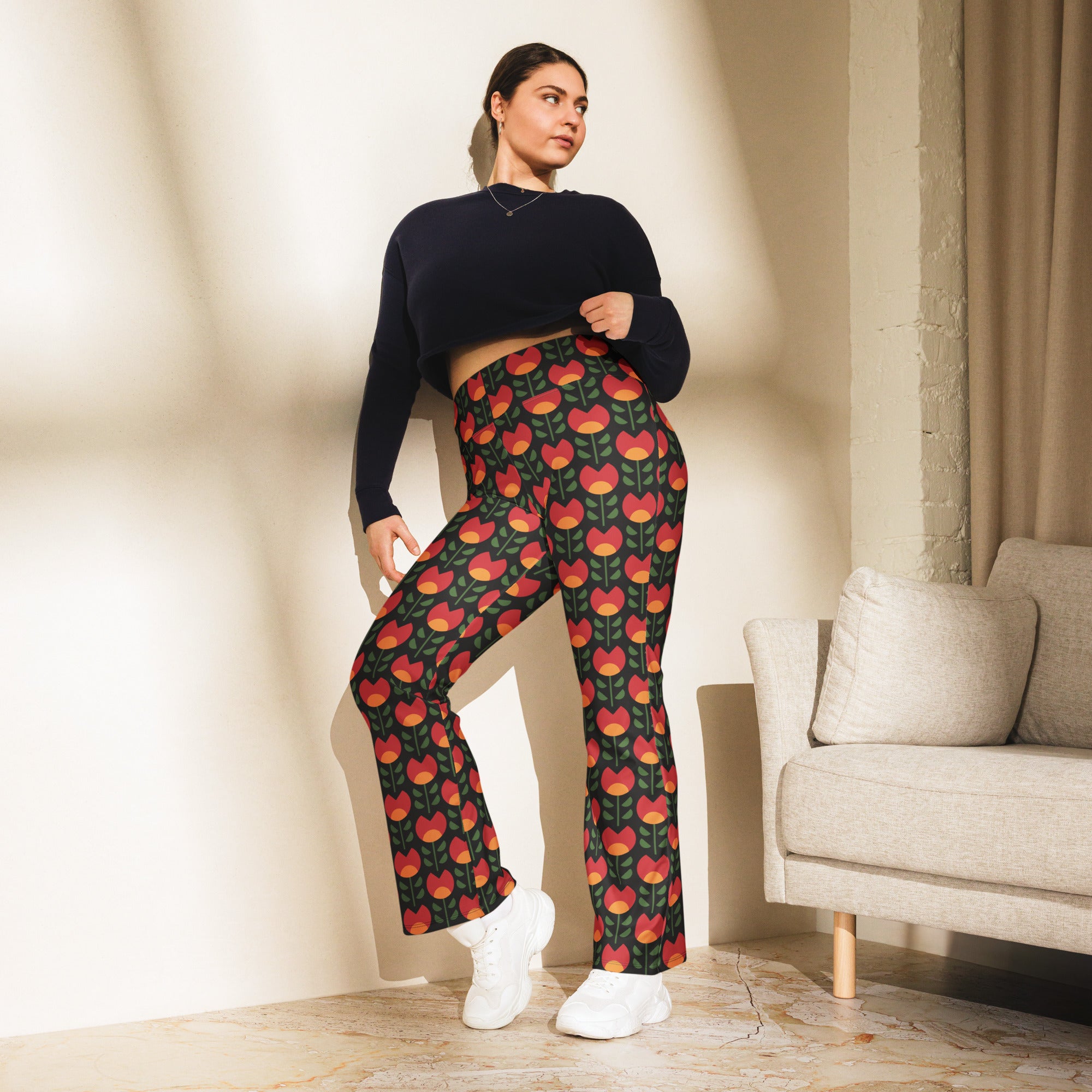 Black History Month Flare Leggings