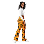 Black Kitty Halloween Flare Leggings