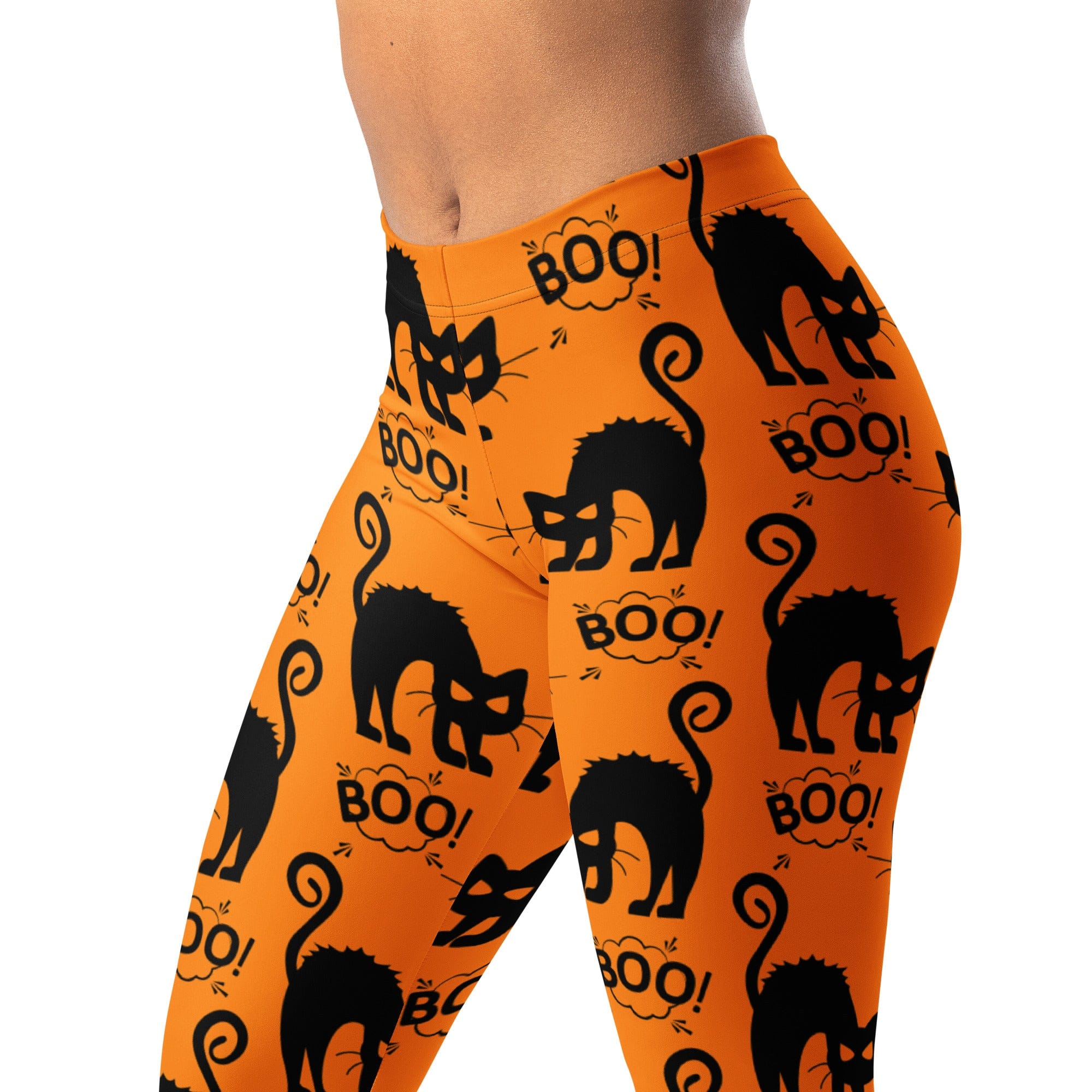 Black Kitty Halloween Leggings