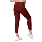 Black Lace Affair Crossover Leggings With Pockets
