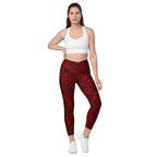 Black Lace Affair Crossover Leggings With Pockets