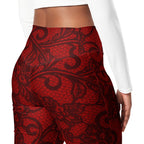Black Lace Affair Flare Leggings