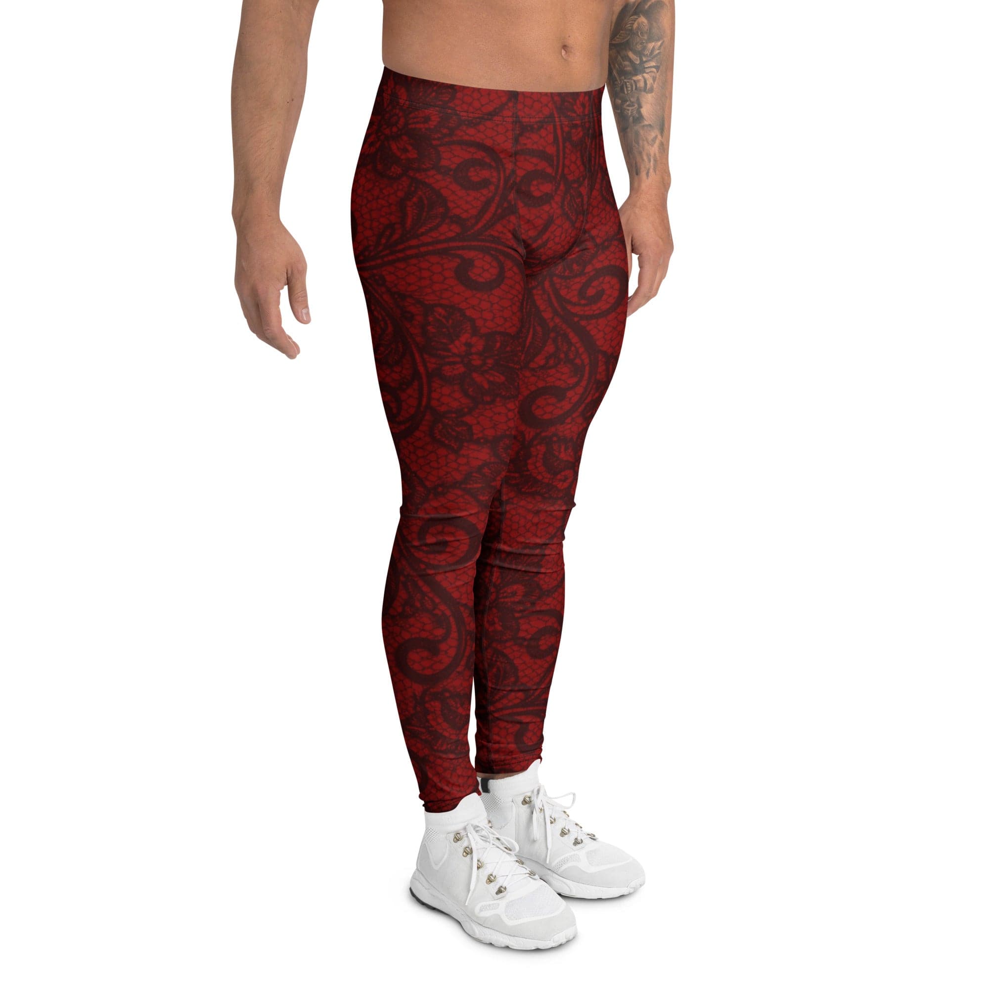 Black Lace Affair Men's Leggings