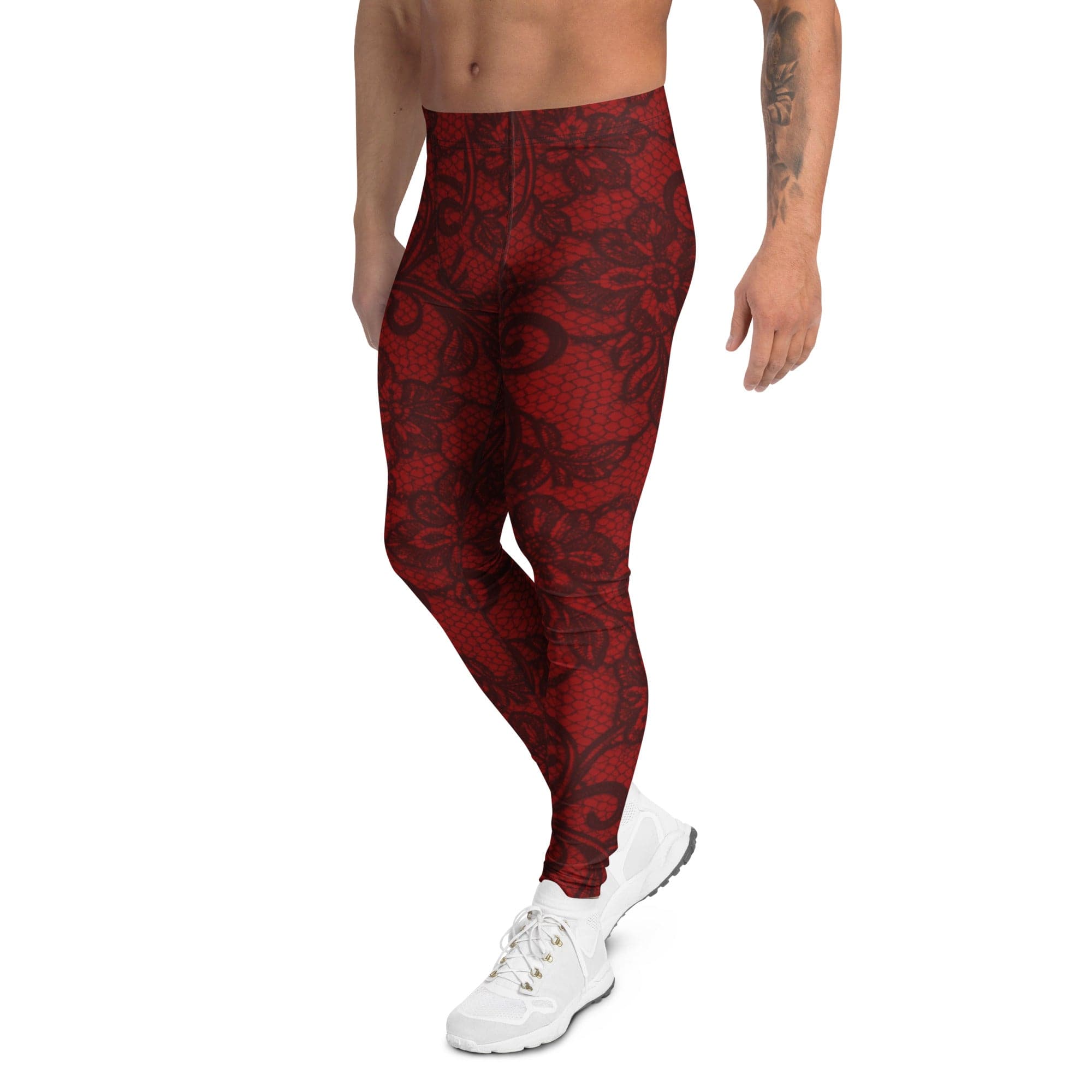 Black Lace Affair Men's Leggings