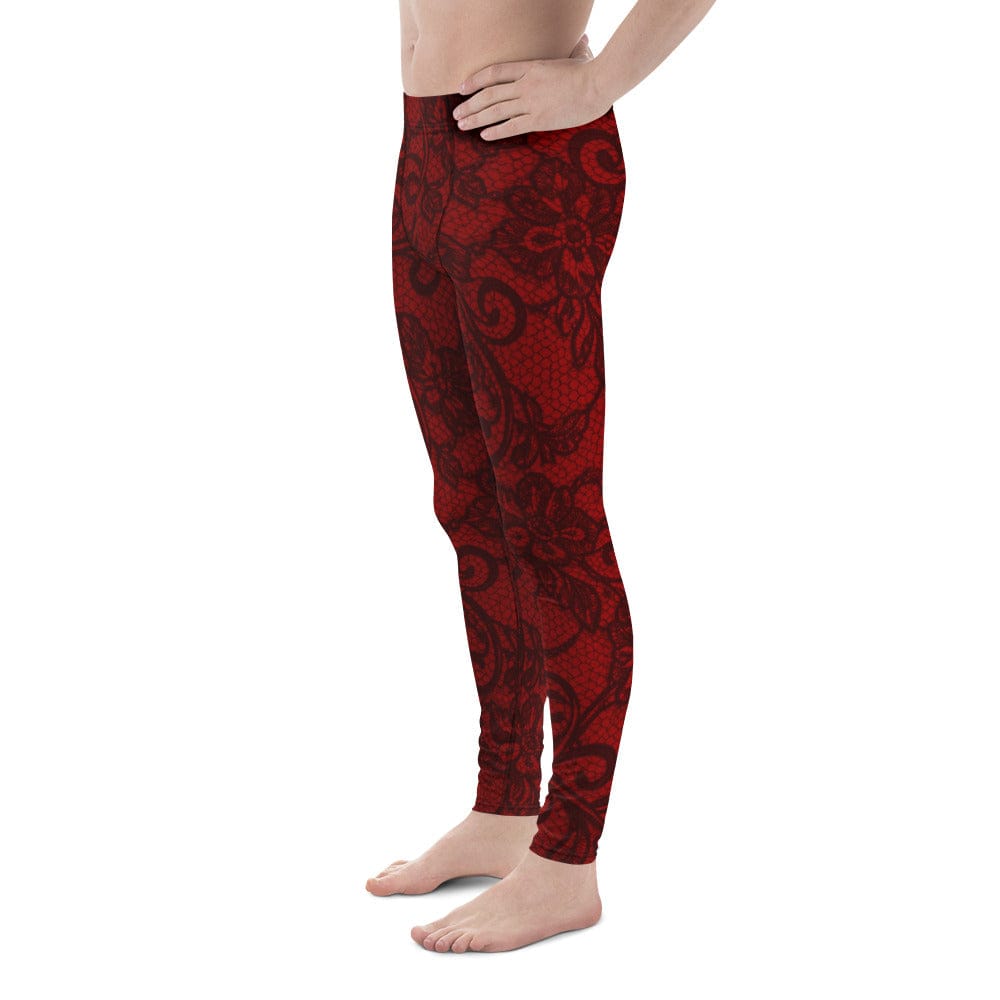 Black Lace Affair Men's Leggings