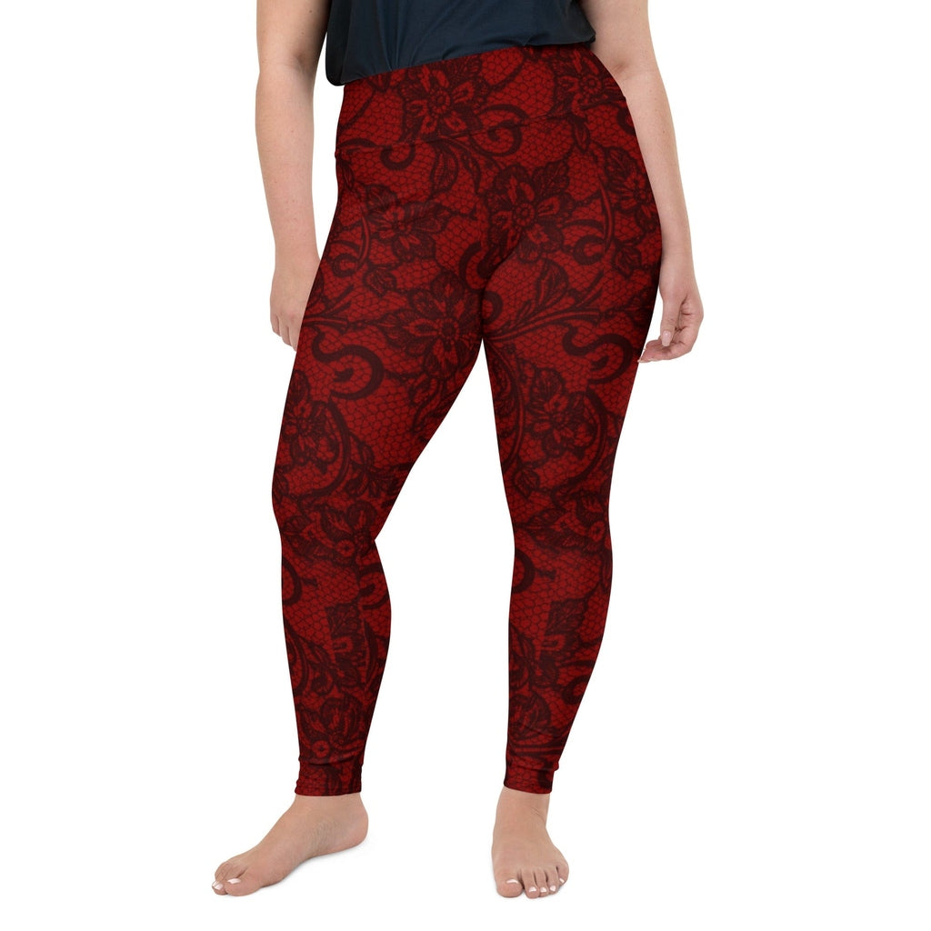 Black Lace Affair Plus Size Leggings