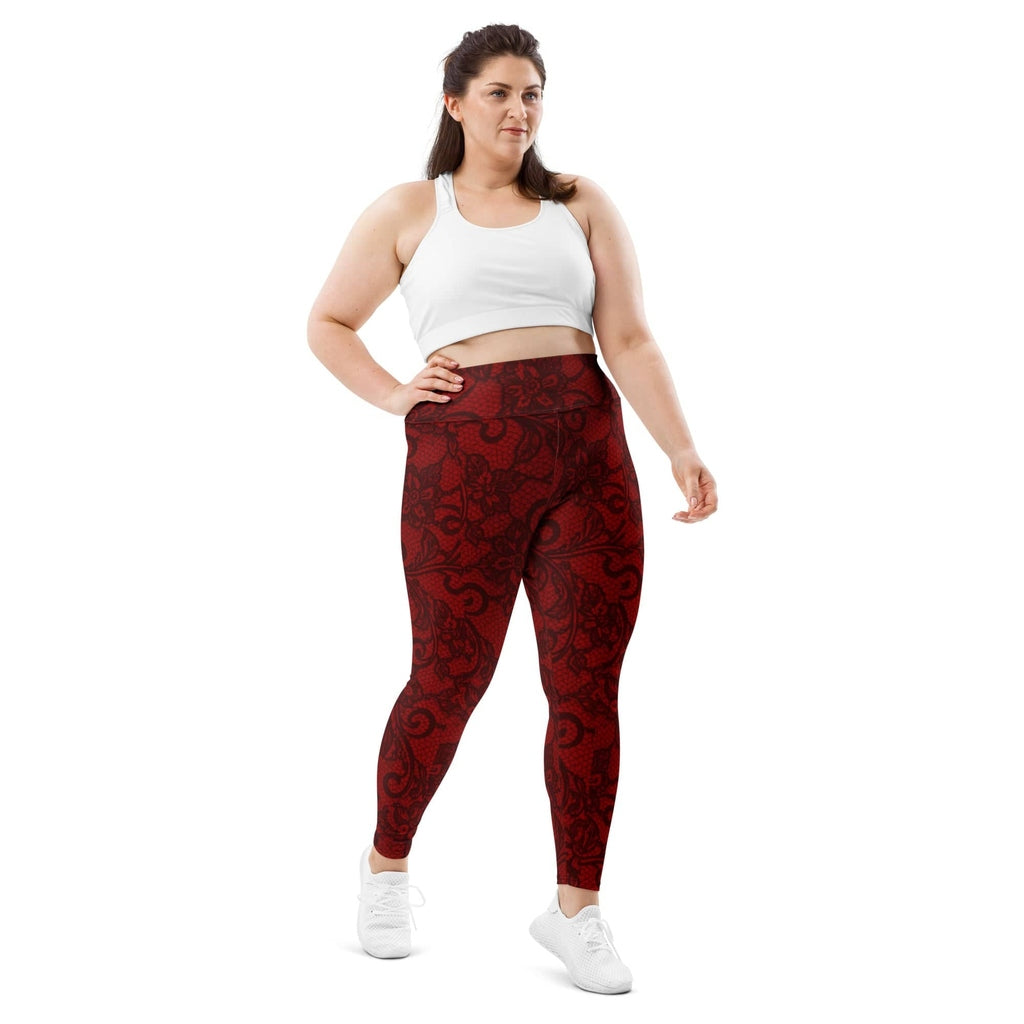 Black Lace Affair Plus Size Leggings