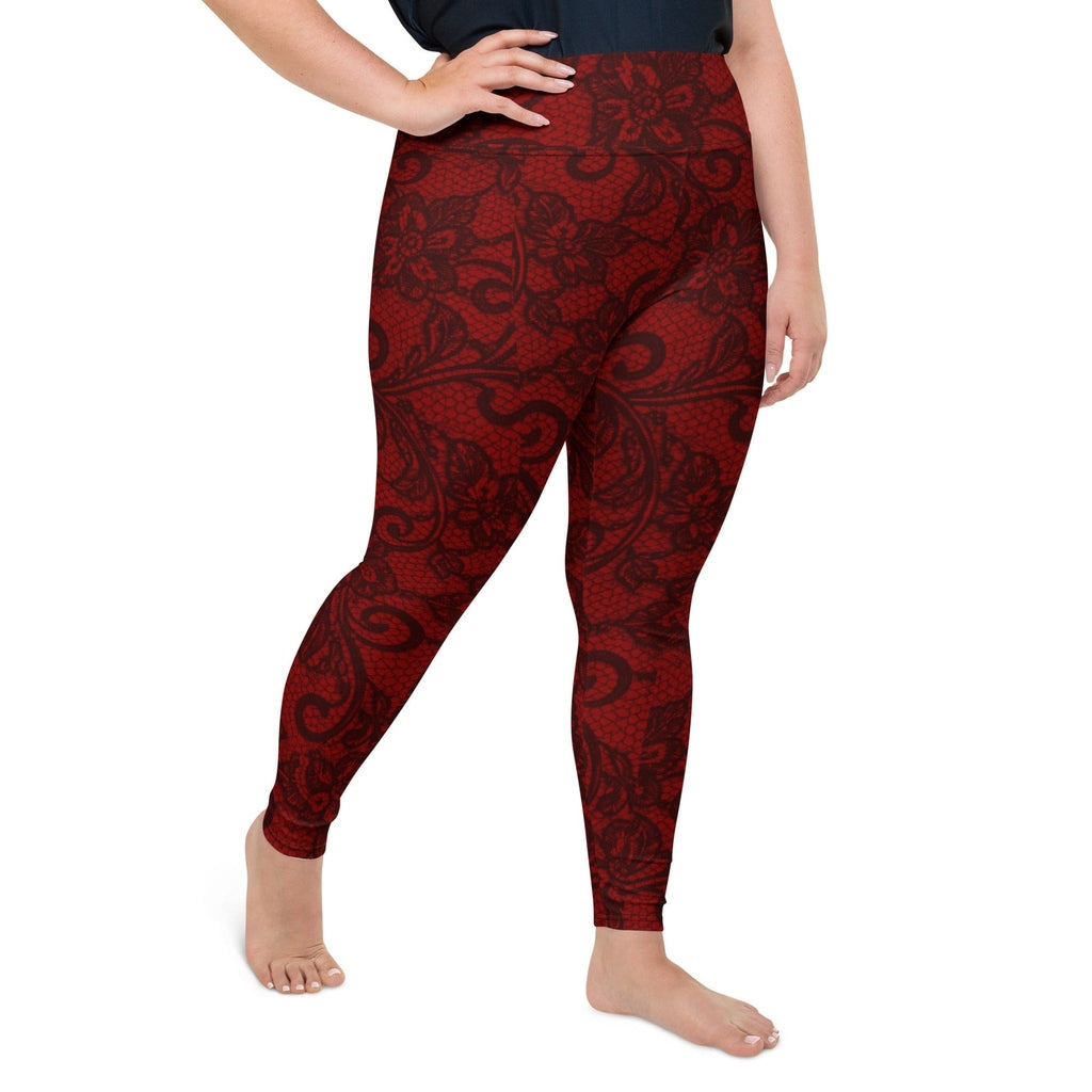Black Lace Affair Plus Size Leggings