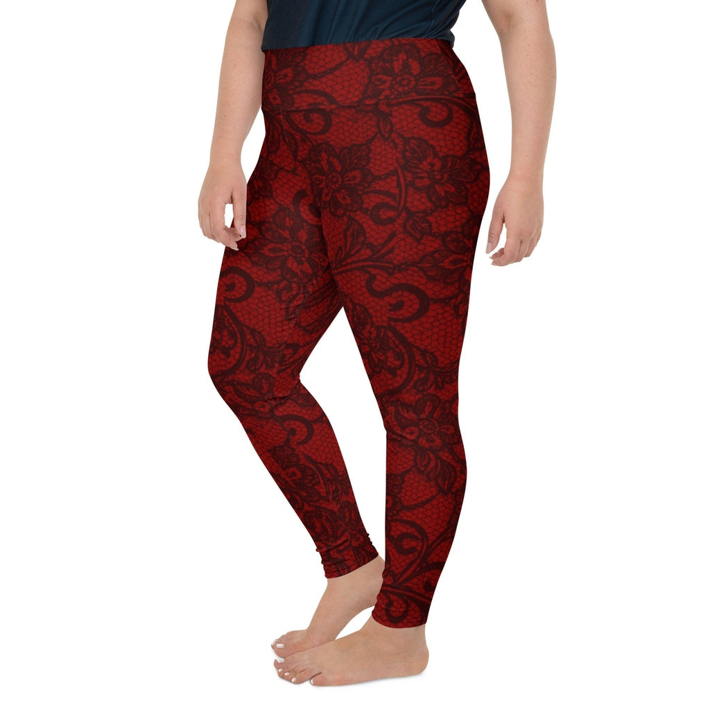 Black Lace Affair Plus Size Leggings