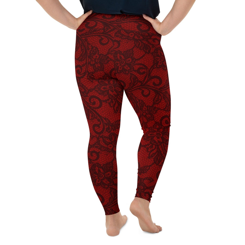 Black Lace Affair Plus Size Leggings
