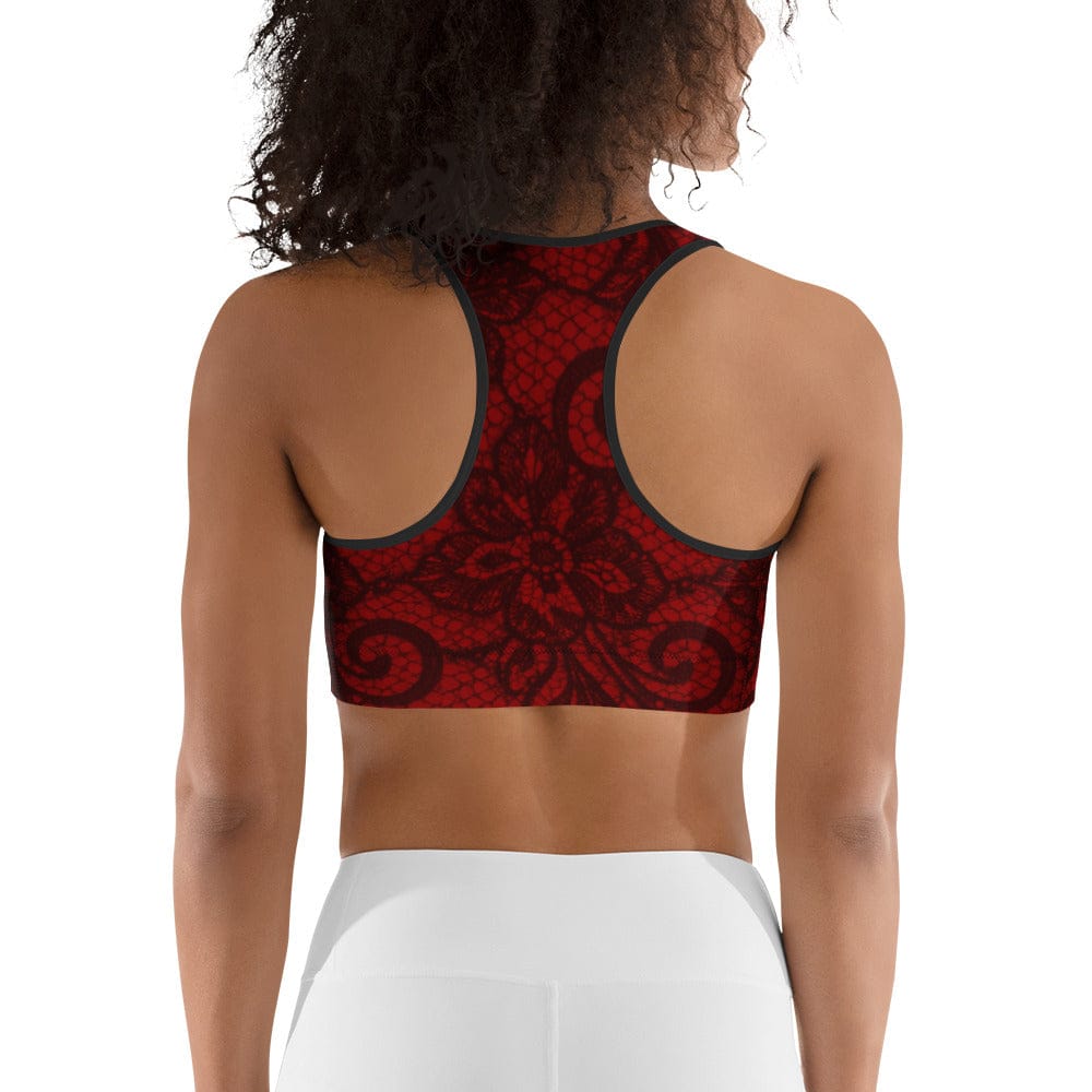 Black Lace Affair Sports Bra